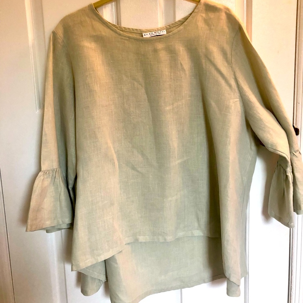 Bryn Walker linen asymmetrical tunic top